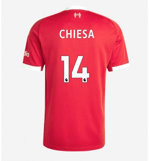 Liverpool Federico Chiesa #14 Domácí Dres 2025-26 Krátký Rukáv Liverpool Federico Chiesa #14 Domácí Dres 2025-26 Krátký Rukáv
